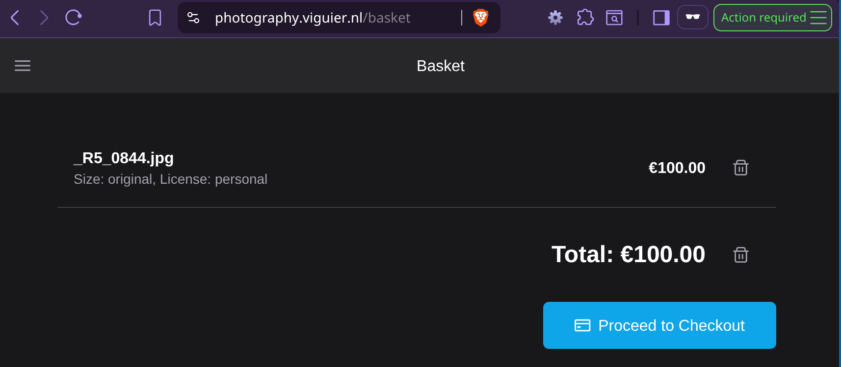 Payment confirmation